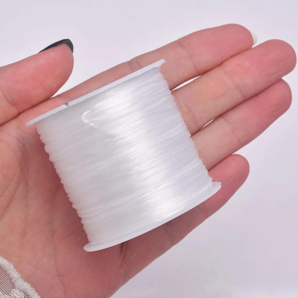 Elastic String for Jewelry Making Clear Elastic Nylon Cord Crystal