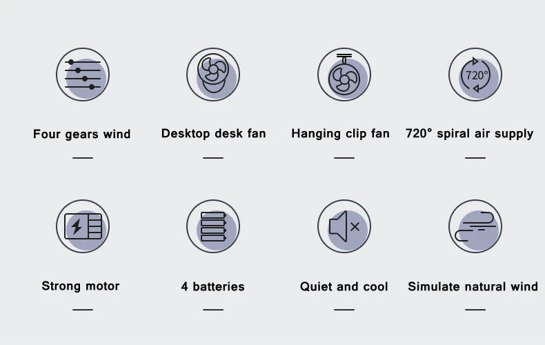 Desk Stand Fan, Ventilador de refrigeração de