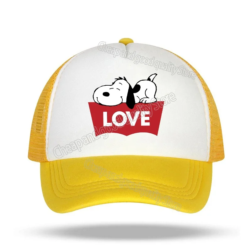 thumbnail image 1 of Snoopy gorra de béisbol para niños, gorro con estampado de figuras de Anime de dibujos animados, transpirable, HipHop Boy, NetCap, juguete Kawaii, regalo de cumpleaños, 1 of 5