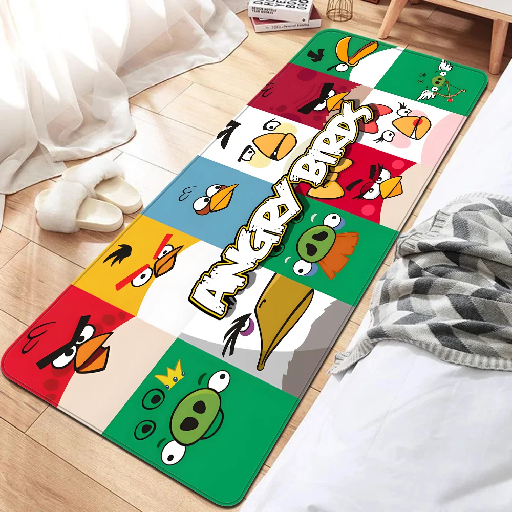 Cartoon Animation-A-Angrys-Birds Entrance Door Mat Washable Non-Slip Living Room Sofa Chairs Area Mat Kitchen Welcome Doormat 2