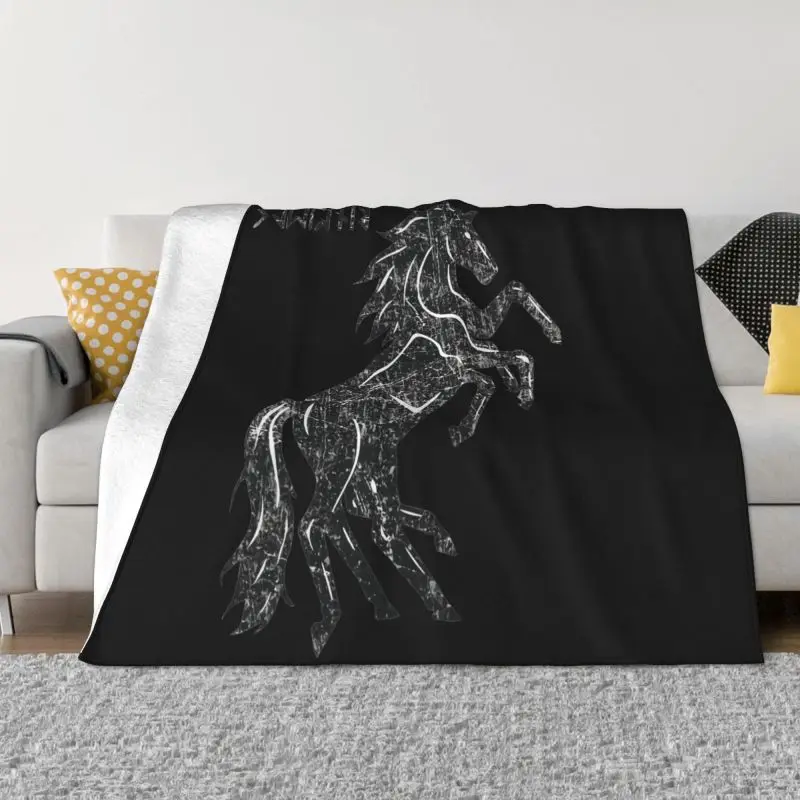 Sleipnir Ii Odhins Horse Odin Valhalla Thor Loki Vikings Valhall Blanket Sheet Flannel Super Warm Sofa Dedicated Sofa Decorative