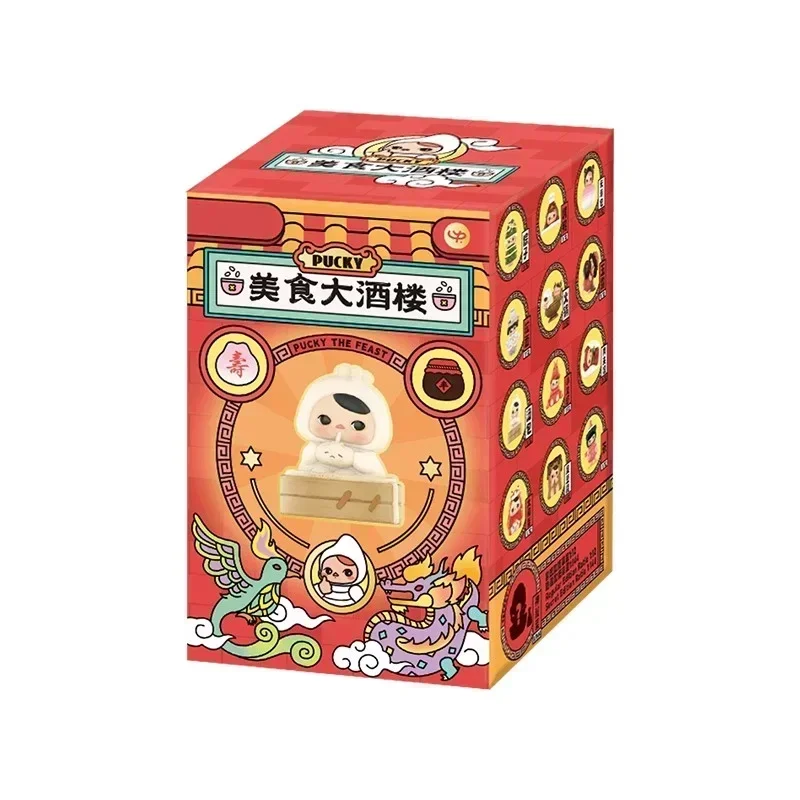thumbnail image 1 of Figura de la serie Pucky The Feast, figura de acción de bollo al vapor, figura de anime de olla caliente, muñecas de melocotón de longevidad, juguetes coleccionables, regalo, 1 of 5