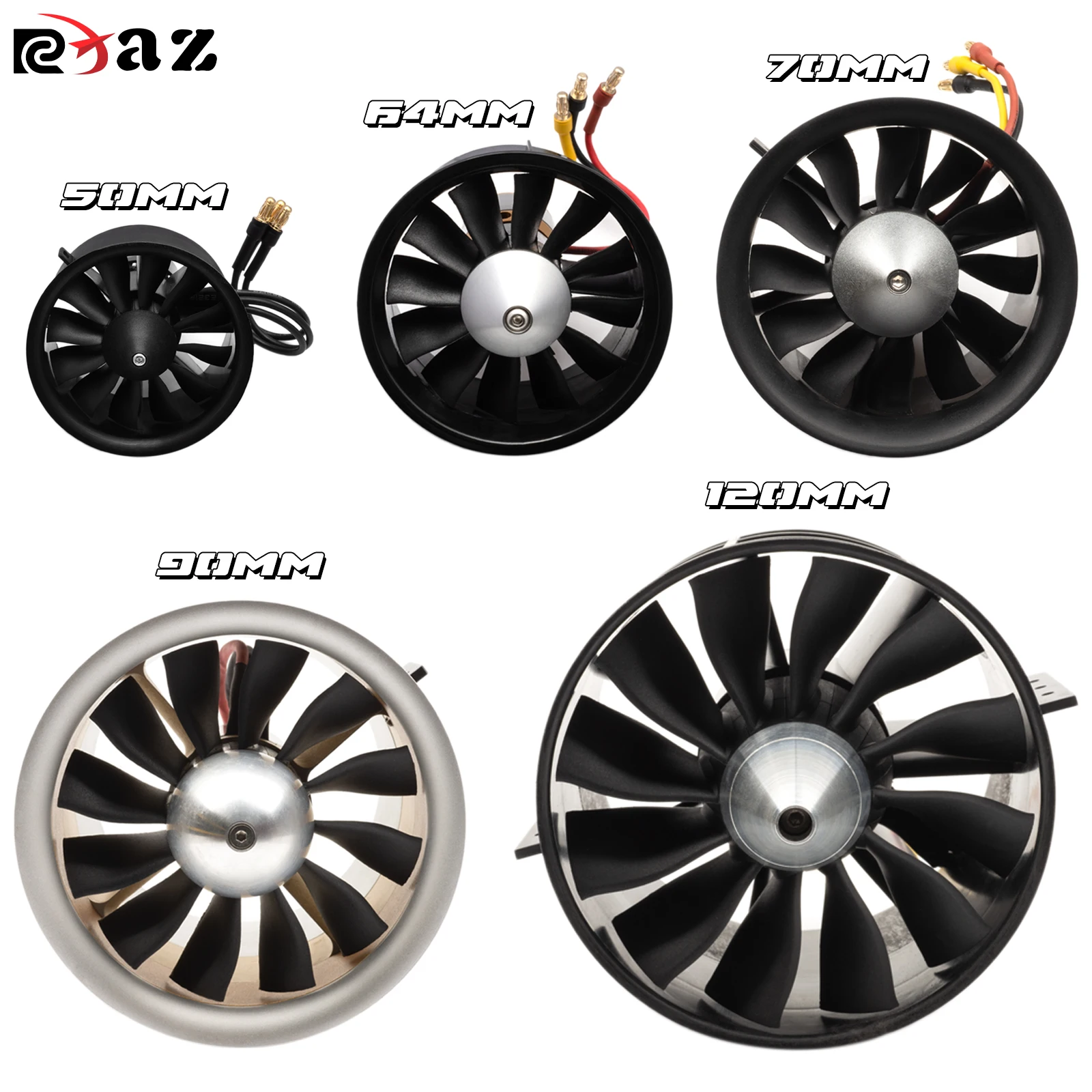 Bezkartáčový motor RC 50/64/70mm 2627-4300KV pre lietadlo a dron