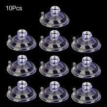  10Pcs 4CM Clear Sucker Suction Cups Button Mushroom Head Suckers Cup Transparent Suckers Wedding Supply 