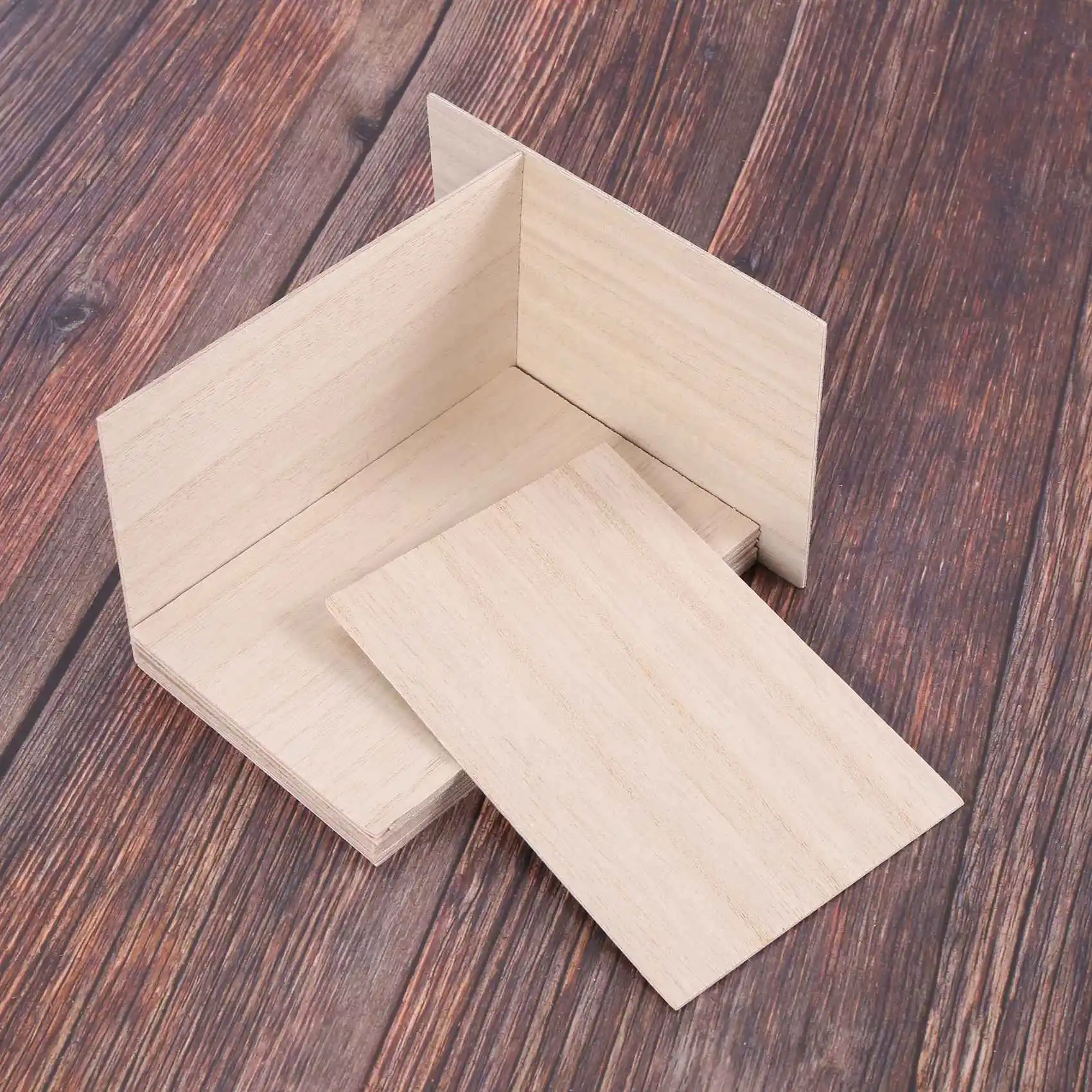 OWLKELA Lindehout, 20 Stuks, 100 X 100 X 2 Mm, Knutselhouten Platen Houten Platen Om Te Knutselen Ideaal Voor Laserprojecte Aanbieding 34687390