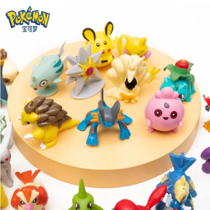 3.5-5 Cm Pokemon Anime Figure 25-100 Pezzi Stile Non Ripetuto Pikachu Charizard Collezione Di Animali Domestici Giocattolo Da Collezione Modello Regal
