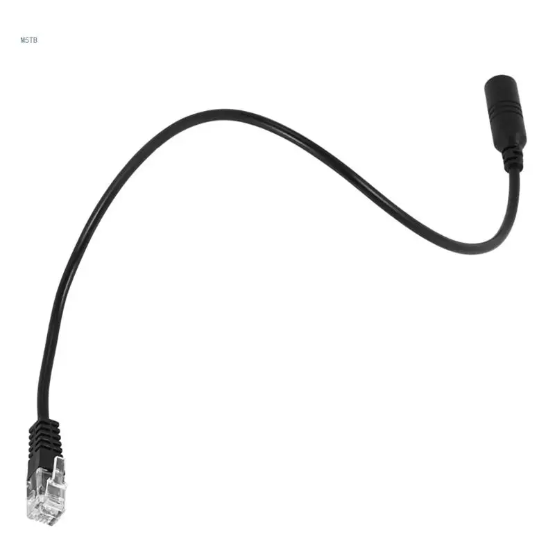

3.5mm Smartphones Headset Adapter Cable Converter to RJ9 Plug Phone Adapter