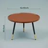 Round Coffee Table Small Modern Coffee Tables Rustic Farmhouse Center Table for Living Room Home Office Mid Century Accent Sofa 2