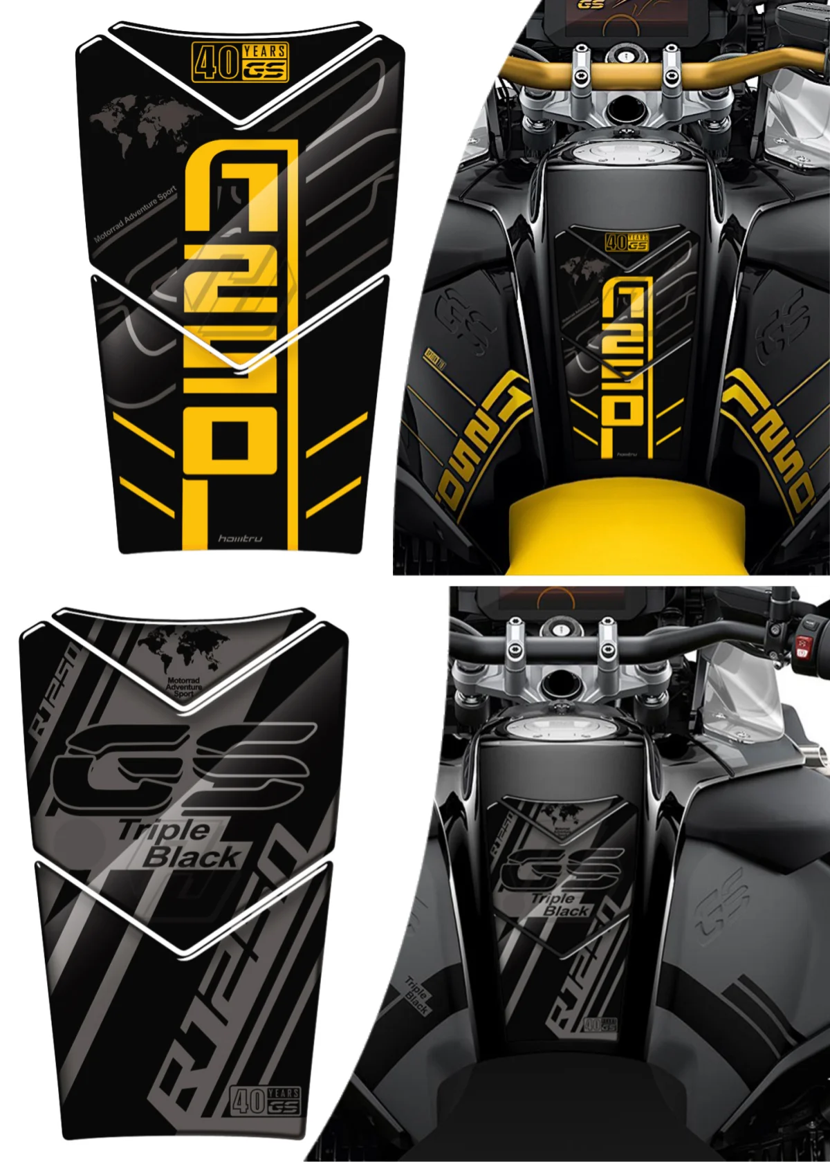 

Для BMW R1250GS Приключения тройной черный 2019-2022 R1200GS ПРИКЛЮЧЕНИЯ 2014-2019 газовый баллон для мотоцикла