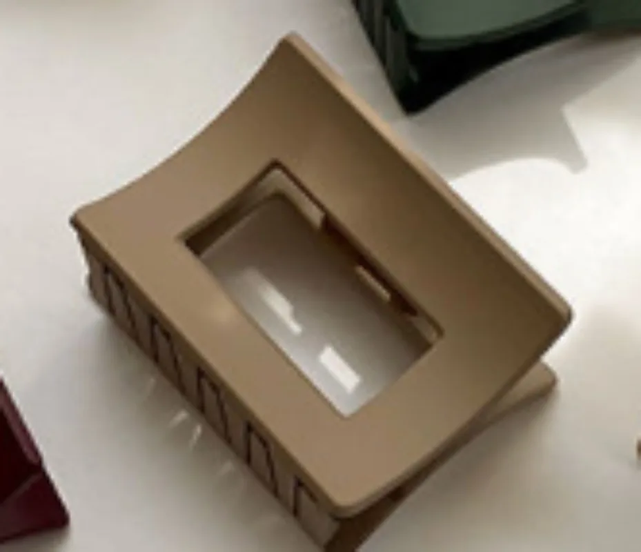 Small-sized Korean Women's Plastic Black Matte Hair Claw Clips | Non-slip Hair Grips | Stylish Beach Hair Accessories Hair Claws