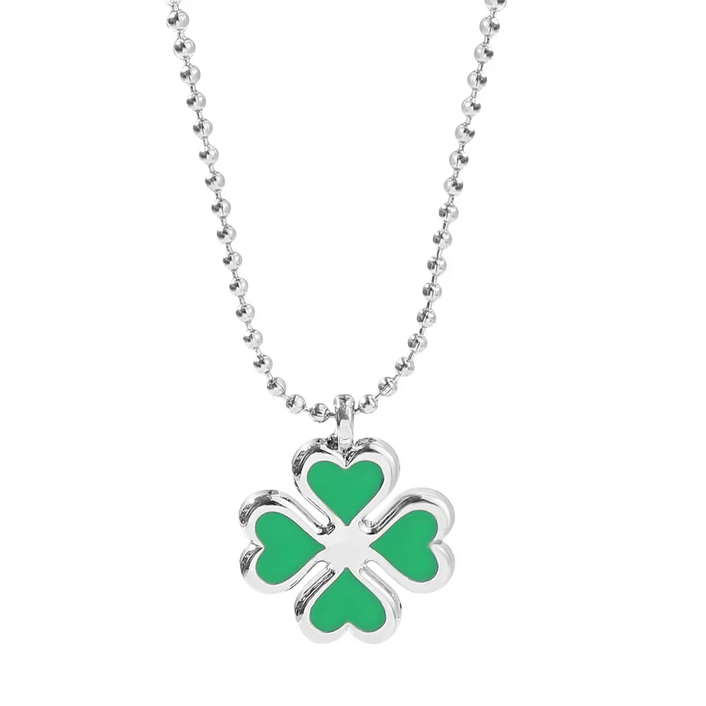 Cartoon Same Pendant Keychain Anime Character Peripheral Exquisite Lucky Clover Necklace Trendy Jewelry Presents 4