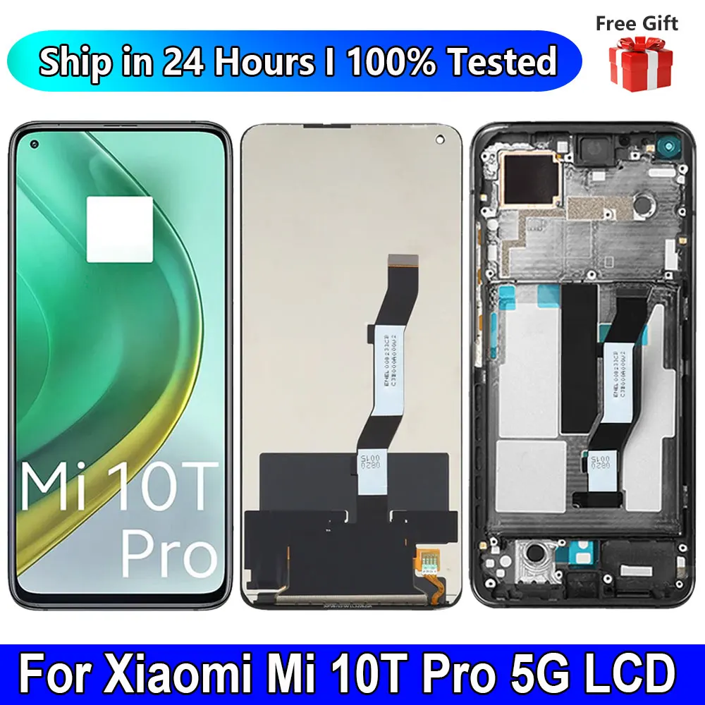 Xiaomi Mi 10T 5G / 10T Pro 5G LCD Touch Screen Digitizer With Frame White (Service Pack) - Mi 10T - Mi, Xiaomi, Spare Parts - Spare Parts For Everyone