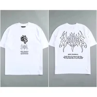 Summer New Letter Prin Sport Oversized Fashion Casual Loose Pure Cotton Comfort T-shirts Summer Men and Women Clothing 2