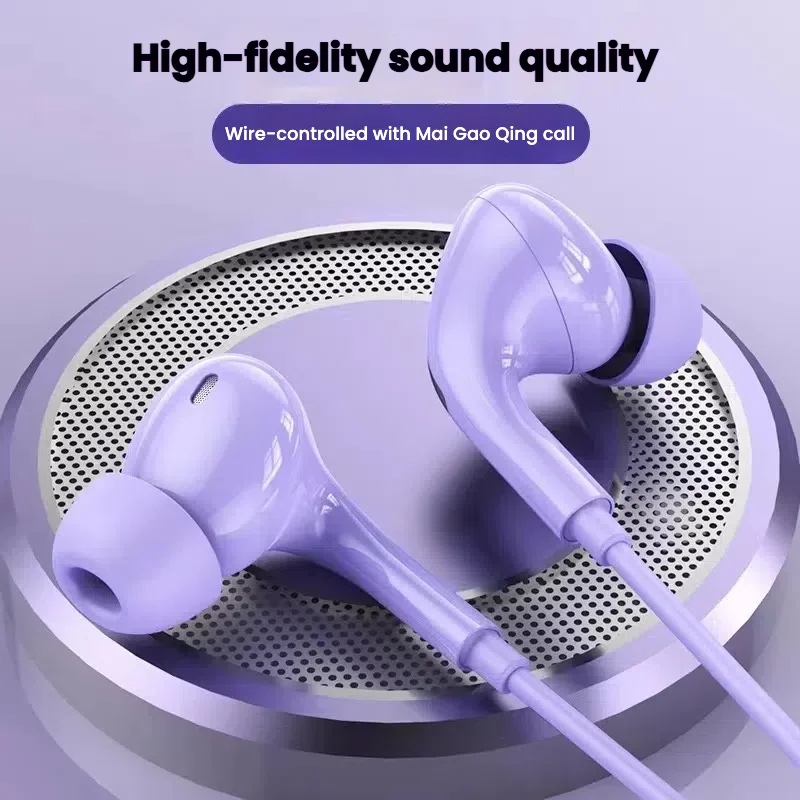 iCloud wired earphones with digital chips fully compatible with All iPhone 5-13 Stereo 1.2M