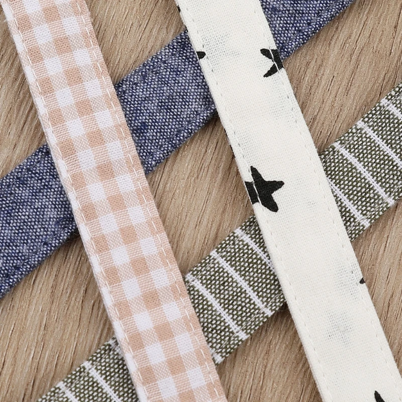 OOTDTY Baby Pacifier Clip Chain for Soothers Cotton Linen Soother Dummy Holder Leash Strap Nipple Holder Infant Feeding pacifier clip pacifier chain