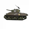 Henglong 3898-1 M4A3 Main Battle Tank 1/16 RC Model US Sherman Battle Metal Tracks Military Remote Control Toys Car 3