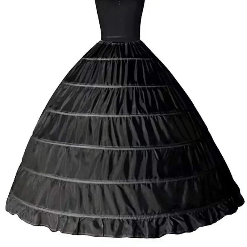 ตัวเลือกสินค้า ผู้หญิง Lolita Hollow Lotus Leaf Lace Bird Cage กระดูกปลากระโปรงคอสเพลย์ชุดกระโปรง Petticoat เจ้าสาวงานแต่งงานชุดซับ