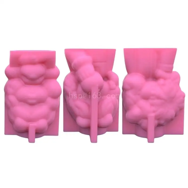 

3 шт./компл., силиконовая форма, 3D милая форма для цветочного горшка для девочек, сделай сам, ручная работа, держатель для для
