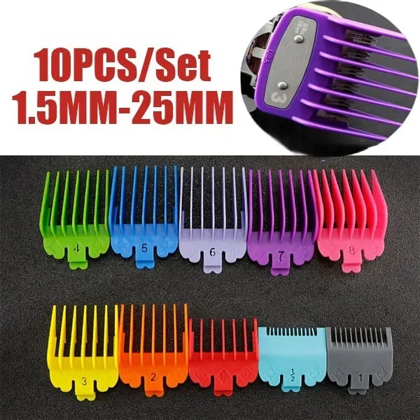 Haircut Positioning Comb 10pcs/set 1.5-25mm professional haircut positioning comb