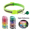 Reflective Cat Collar Safety Buckle with Bell Breakaway Pet Small Dog Collier Chain Necklace Personalized for Gatos Kitten Perro 1