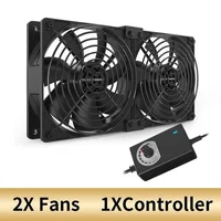 Kit de ventilateur de système de refroidissement de boîtier de serveur, machine minière BTC, armoire de poste de travail, grand volume d'air, haute vitesse, 12cm, 3000 tr/min, 12V 5