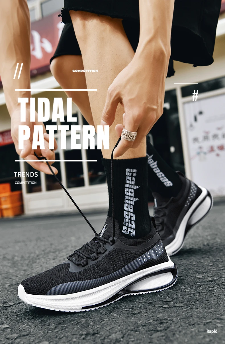 Die Tech-Schuhsohle bietet Unterstützung für Laufschuhe, ermöglicht Atmungsaktivität und Leichtigkeit. Herrenschuhe mit Unterstützung für den Außenbereich – Detail 3
