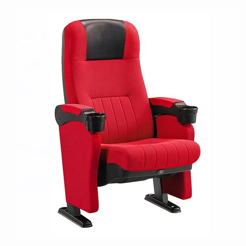Free Design Theater Furniture Modern Folding VIP Cinema Chairs Theater Seats With Cup Holder