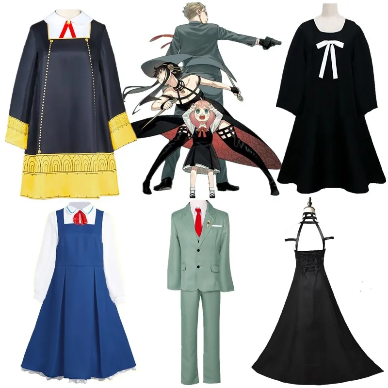 

SPY×FAMILY Twilight Loid Forger Yor Briar Anya Forger Cosplay Costumes Set Adult Unisex Clothing Suit Halloween prop Xmas Gift