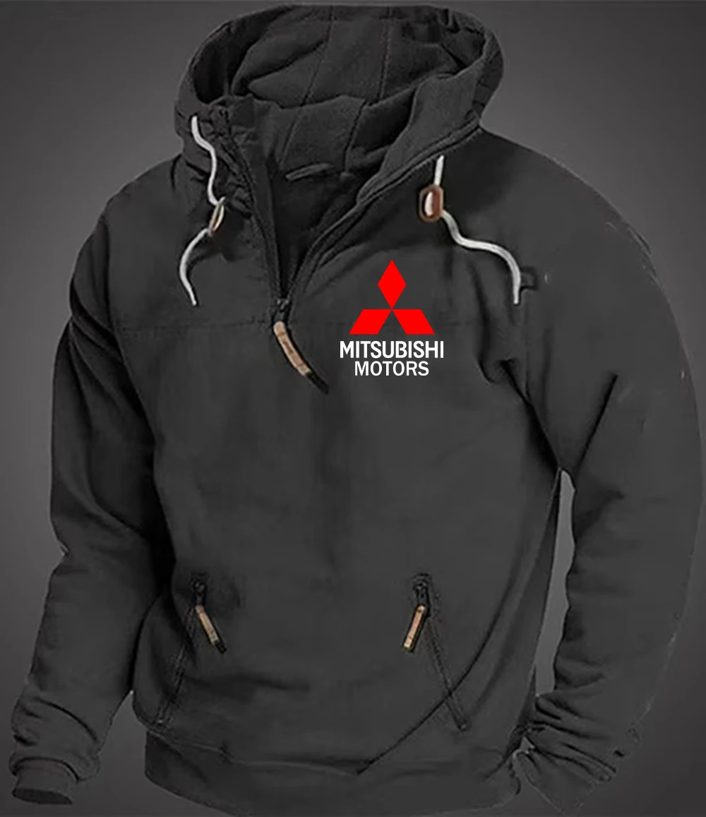 2025 Mitsubishi Racing Team Unisex Offizielle Jacke Übergroßer Sport-Rennanzug Evo Retro-Stil Sweatshirt