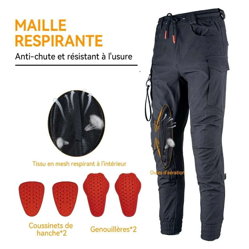 

Брюки мужские мотоциклетные сетчатые, дышащие черные брюки для езды на мотоцикле, защитное снаряжение, Star Field Knight, на лето