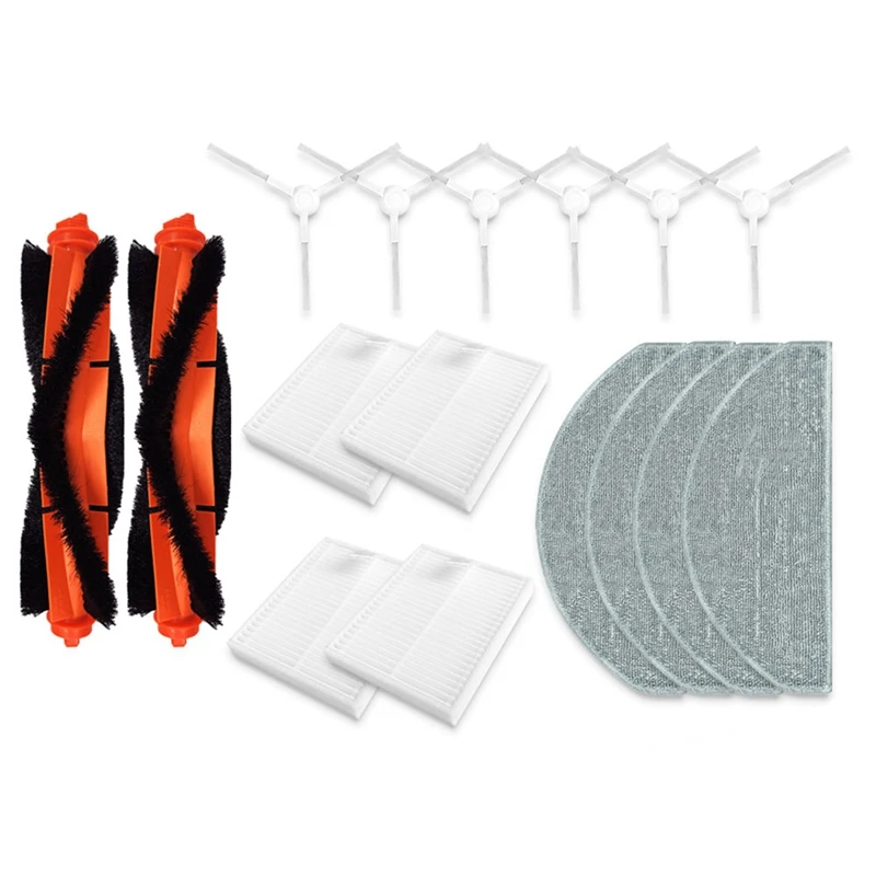 PROMOTION! For Xiaomi E10 B112 E12 Robotic Vacuum Cleaner Main Side Brush Mop Cloth Hepa Filter Spare Parts Sets