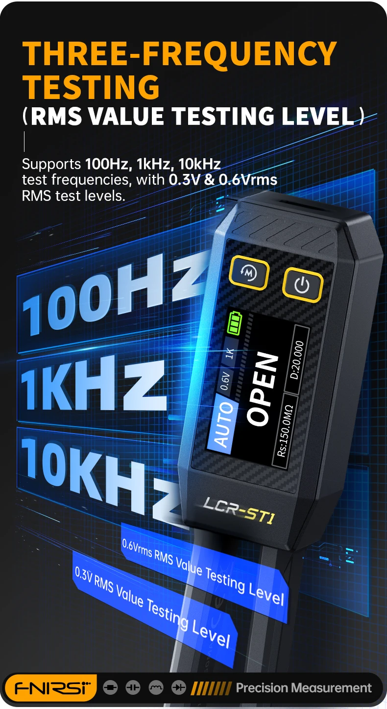 LCR-ST1 Intelligent Tweezers, LCR SMD ESR Tester, Resistance, Capacitance, Induc