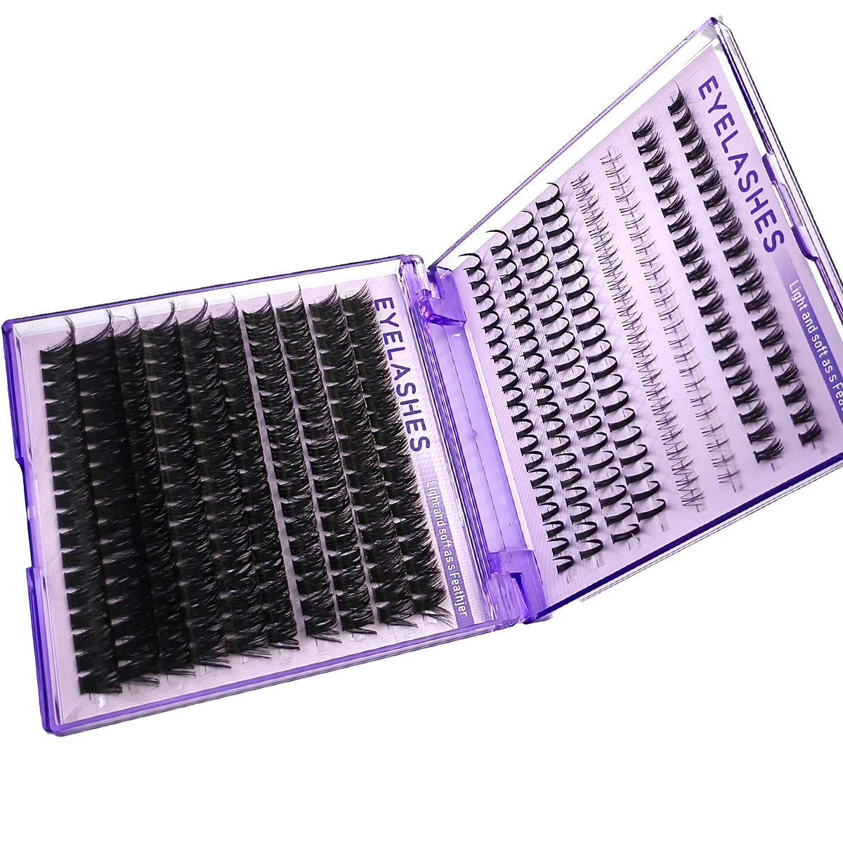 Lash Clusters Kit Lash Spikes Eyelash Clusters bottom Volume Individual Lashes DIY Spiky Lash Extension Manga Clusters Eyelash
