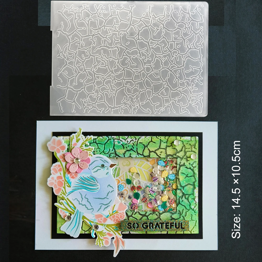 Plastic embossing folder embossing folder vacation/raindrops/bricks/leaves embossing folder for DIY paper card decoration scrapbooking