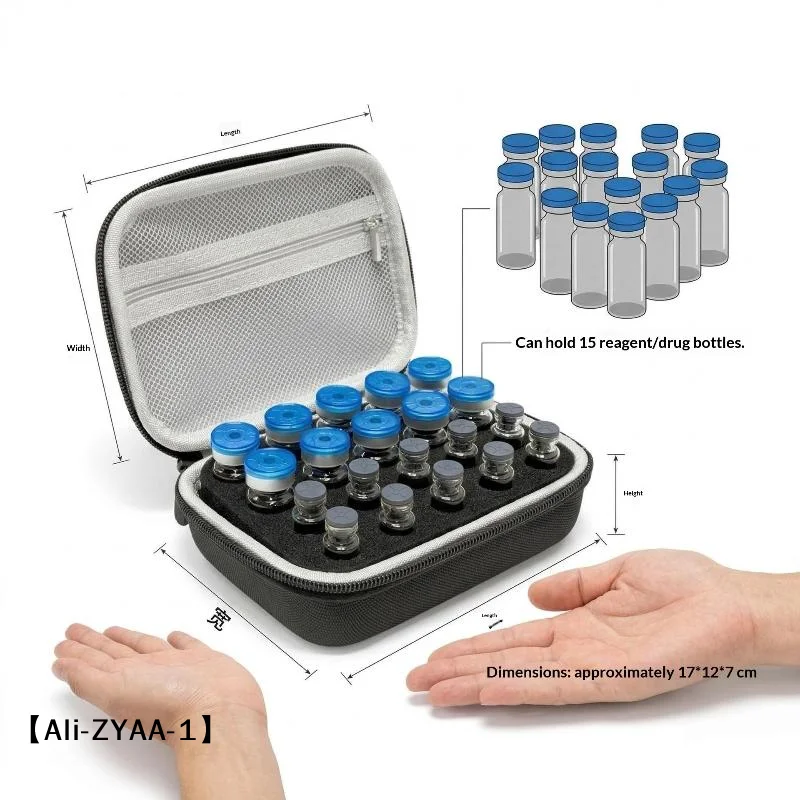 【A】3ML/10ml 인슐린 바이알 보관 케이스 9/10/15/30 슬롯 방진 인슐린 바이알 보호기 내마모성 충격 방지