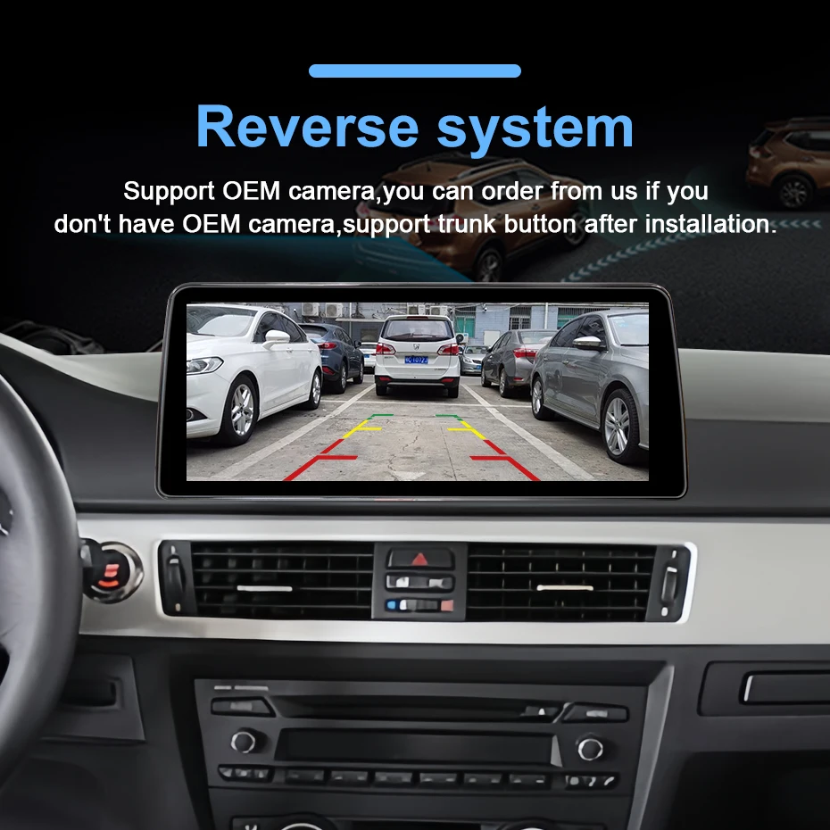 Linux Wireless Carplay Android Auto Display Touchscreen für BMW 3er Serie E90 E91 E92 E93 mit iDrive Car PC Multimedia Player – Detail 10
