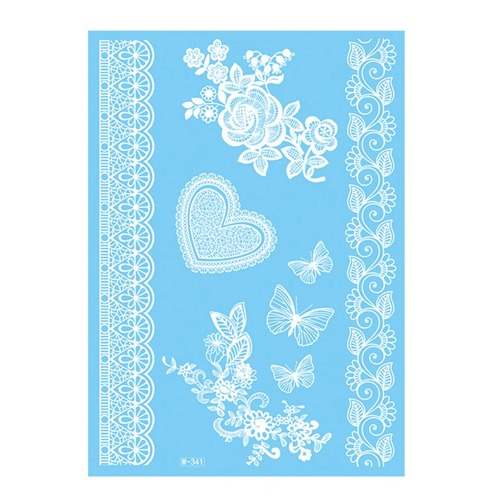 

Flash Wedding Tattoos Stickers Wedding Photography Tattoos Stickers with Floral Print for Festival Cosmetic Patry NOV99