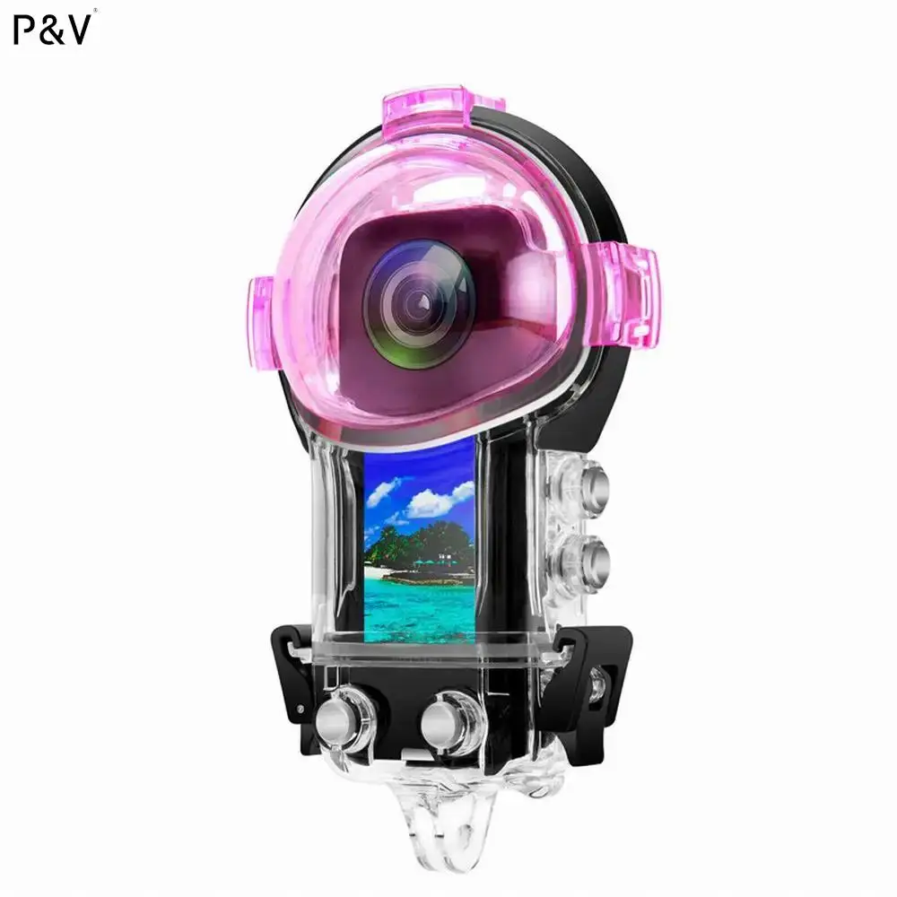 

Для Insta360 X3 водонепроницаемый корпус фильтра камеры Дайвинг Корпус фильтры для экшн-камеры водонепроницаемые корпуса