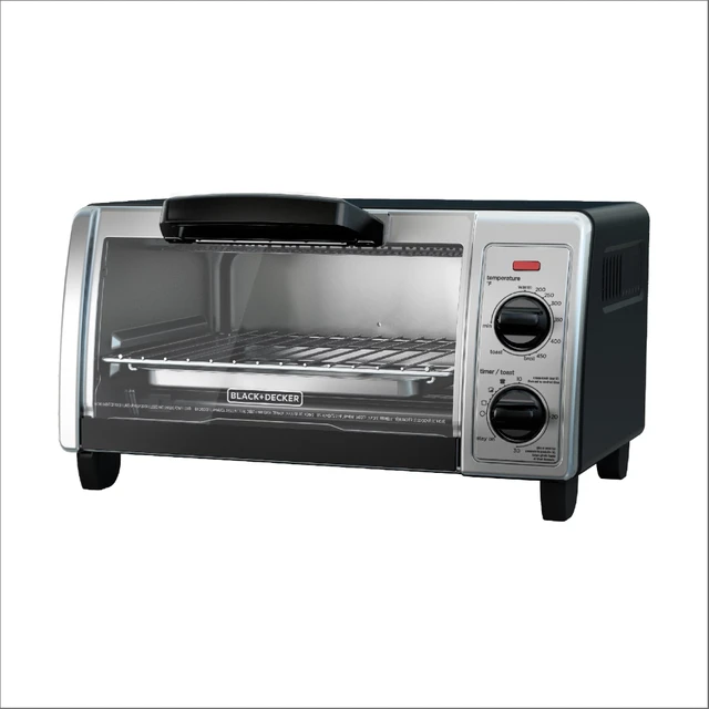 BLACK+DECKER 4-Slice Toaster Oven with Natural Convection new OPEN