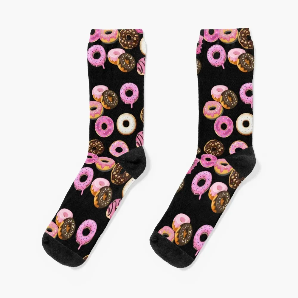 Donuts overload Socks Thermal man winter anti slip football Climbing Socks For Men Women's