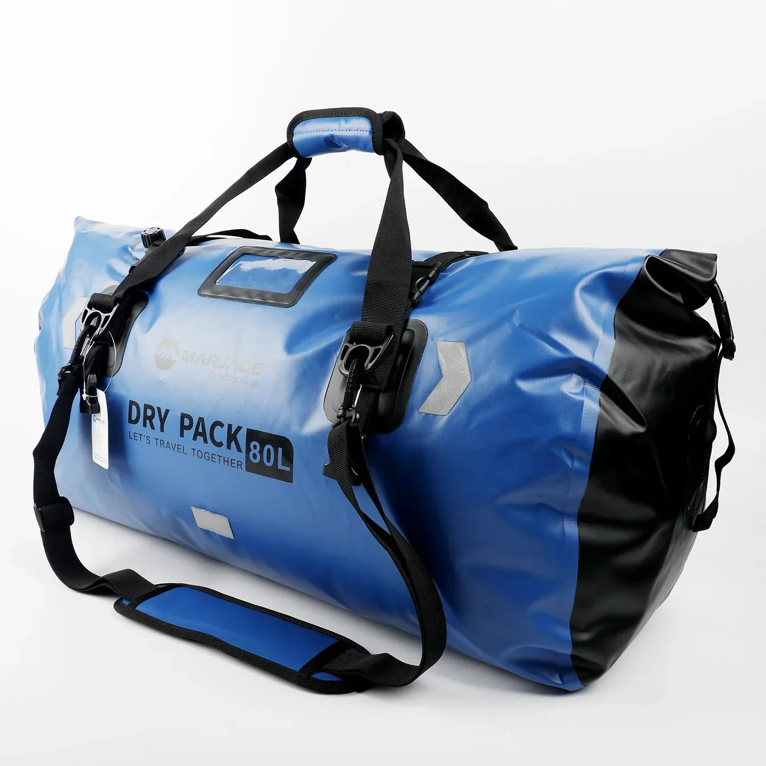 50L 80L Waterproof Duffel Bag Roll-top Dry Duffel Bag with Quick