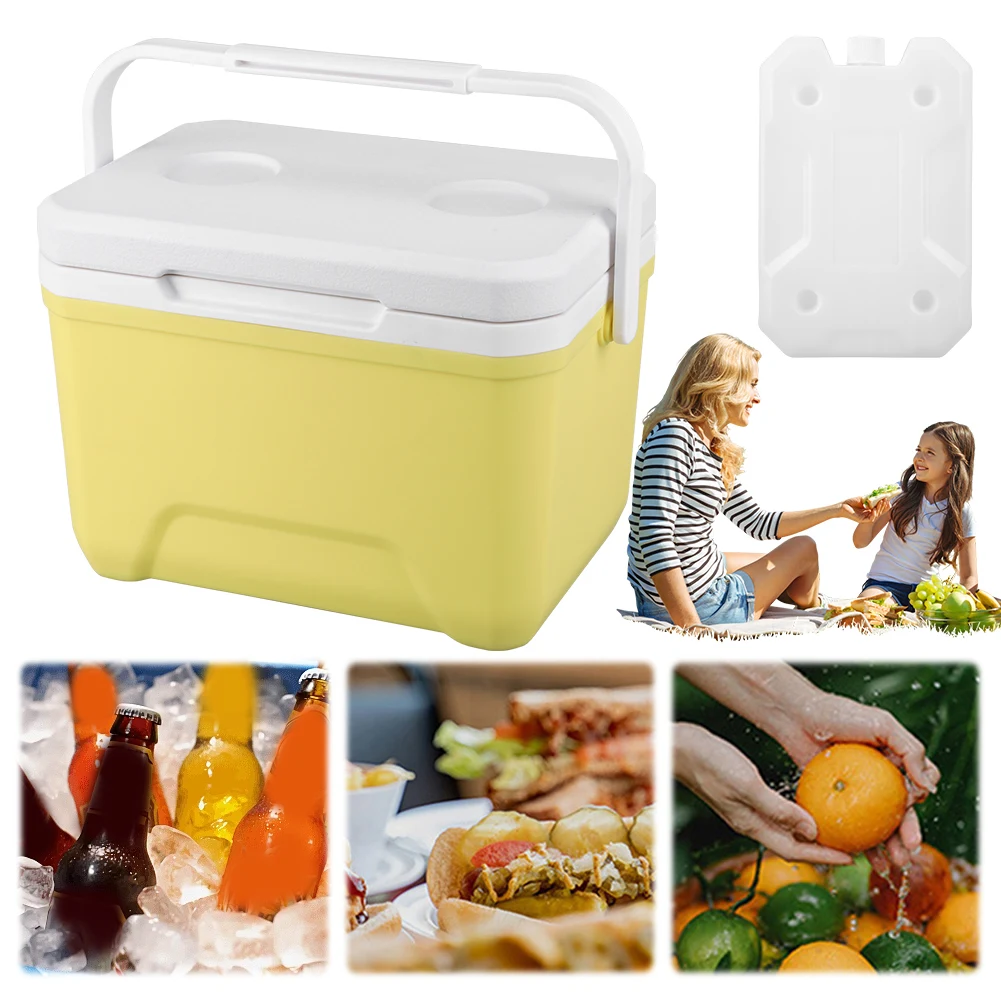 6/5L Camping Cooler Box Car Refrigerator Icebox Travel Ice Chest Portable Freezer Fridge For Outdoor BBQ Camping Fishing Ice Box