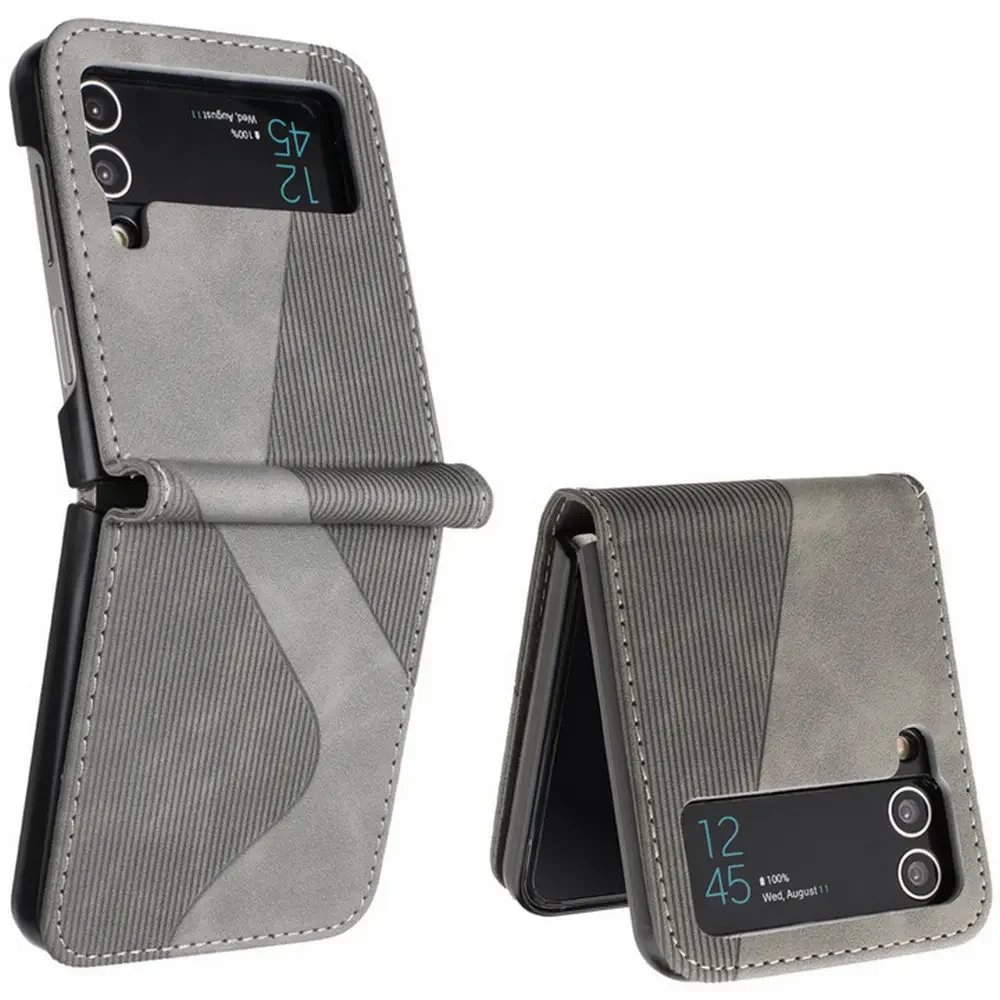 Luxury Leather Armor Back Cover for Samsung Galaxy Z Flip Series