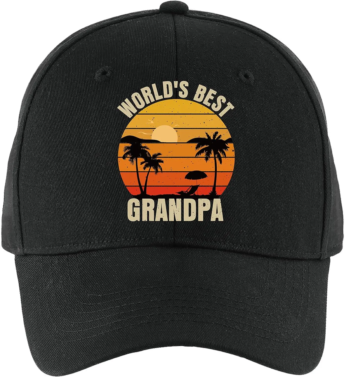 

World's Best Grandpa Baseball Hat, Adjustable Vintage Cotton Cap, Retirement Gifts for Grandpa Dad, for Grandpa Dad Husband