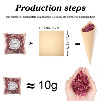 Wedding Dried Flower Petals Confetti Rose Pop Biodegradable Natural Rose Petal For Wedding Party Decoration DIY Handmade Gift 6