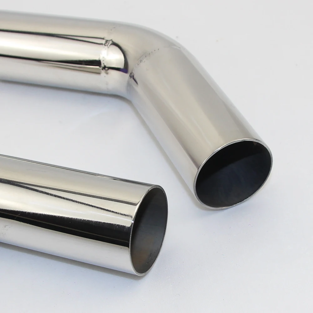 Exhaust Pipe 1PCS Car Accessories Automobile Muffler turns into stainless steel elbow 45 degree Angle reduce diameter