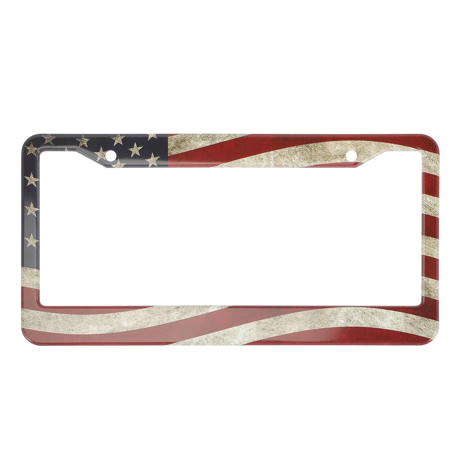 

Car License Plate Frame American Flag License Plate Cover Retro License Frame