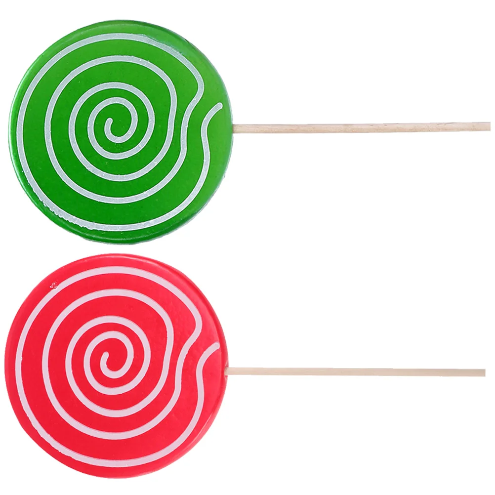 

2/3pcs Simulated Lollipop Prop Fake Lollipop Model Large Candy Ornament Wedding Festival Party Decoration