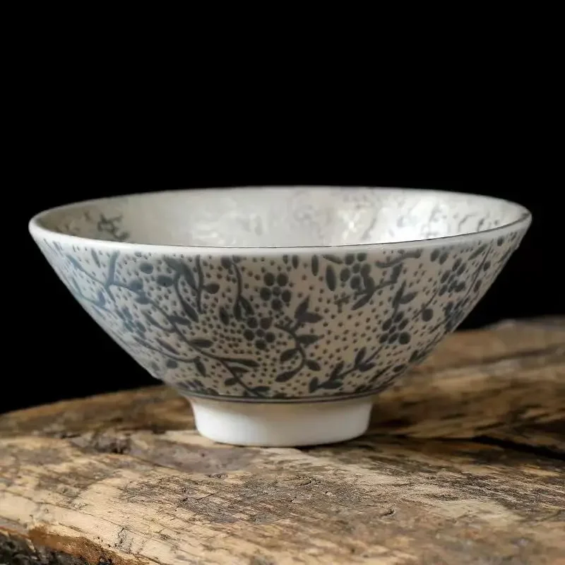 Creative 999 Sterling Silver Master Cup Ceramic Teacups Office Small Tea Bowl Household Handmade Chinese Kung Fu Drinkware