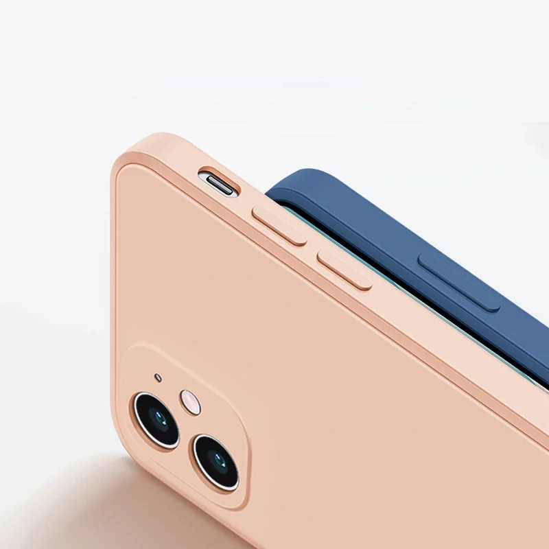 Vibrant Liquid Silicone Luxury Phone Case - Soft Back Cover